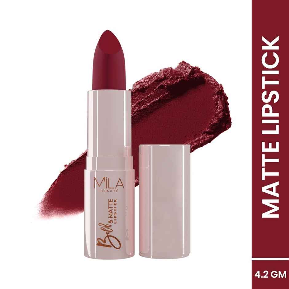 Mila Beaute Bold & Matte Lipstick Highly Pigmented & Soft Matte Finish - 08 End Of Story