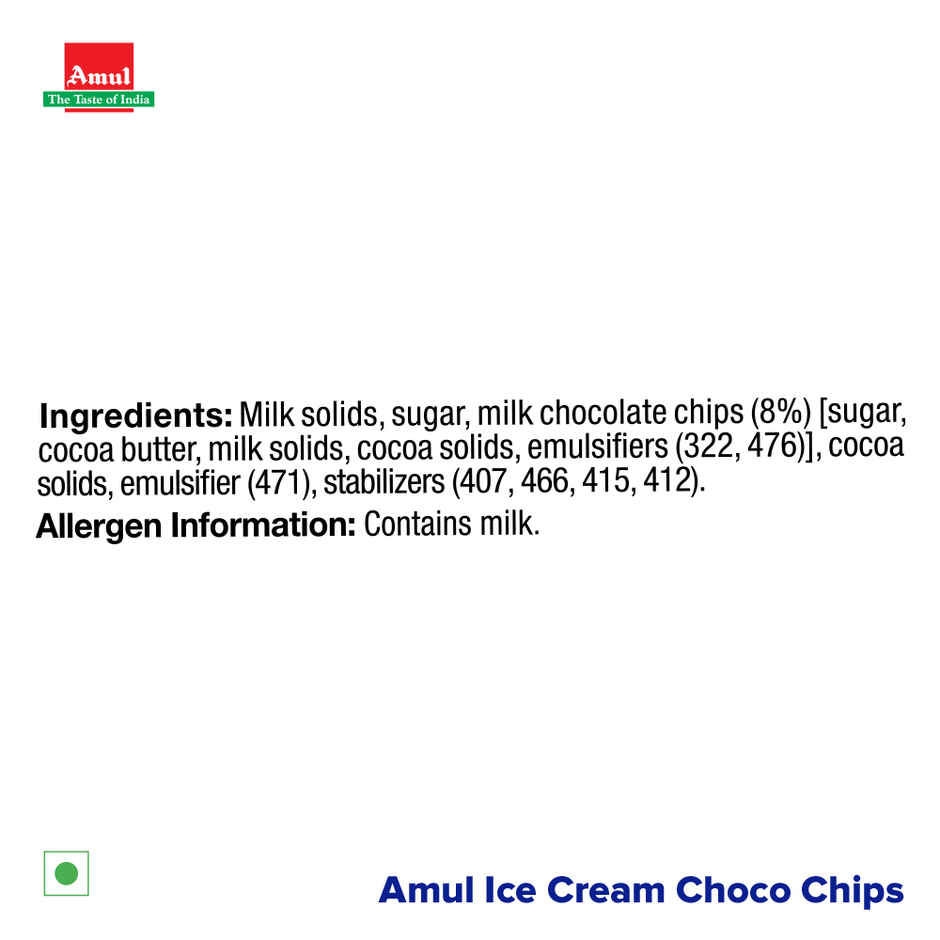 Amul Choco Chips Ice Cream Tub