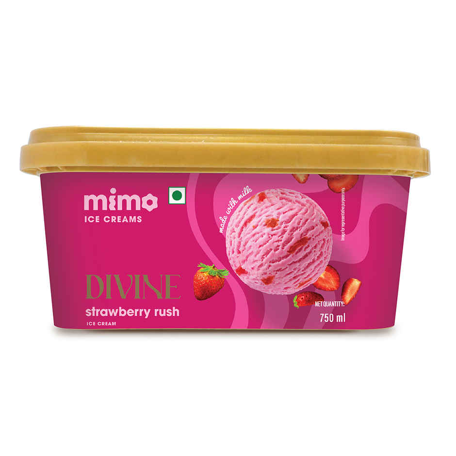 Mimo Strawberry Rush Divine Ice Cream Tub
