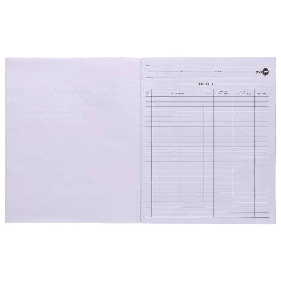 Navneet Youva | Hard Bound Combined SMART Practical Book Ruled&Plain sides (22 x 27 cm, 172 Pages)
