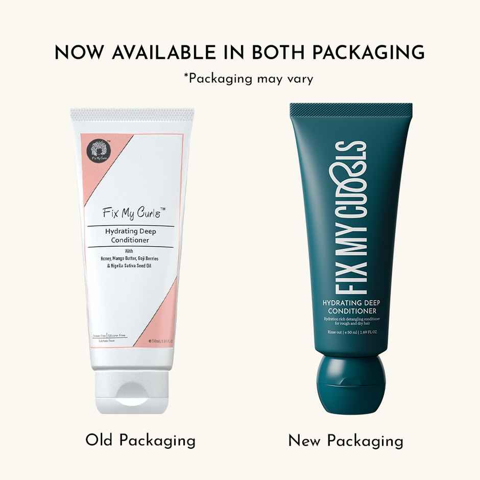 Fix My Curls Hydrating Deep Conditioner For Curly, Wavy, Frizzy Hair|Silicone Free Hair Cream