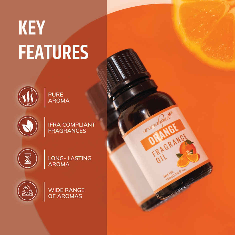 Aromahpure Fragrance Oil | Orange Aroma Oil for Home Fragrance