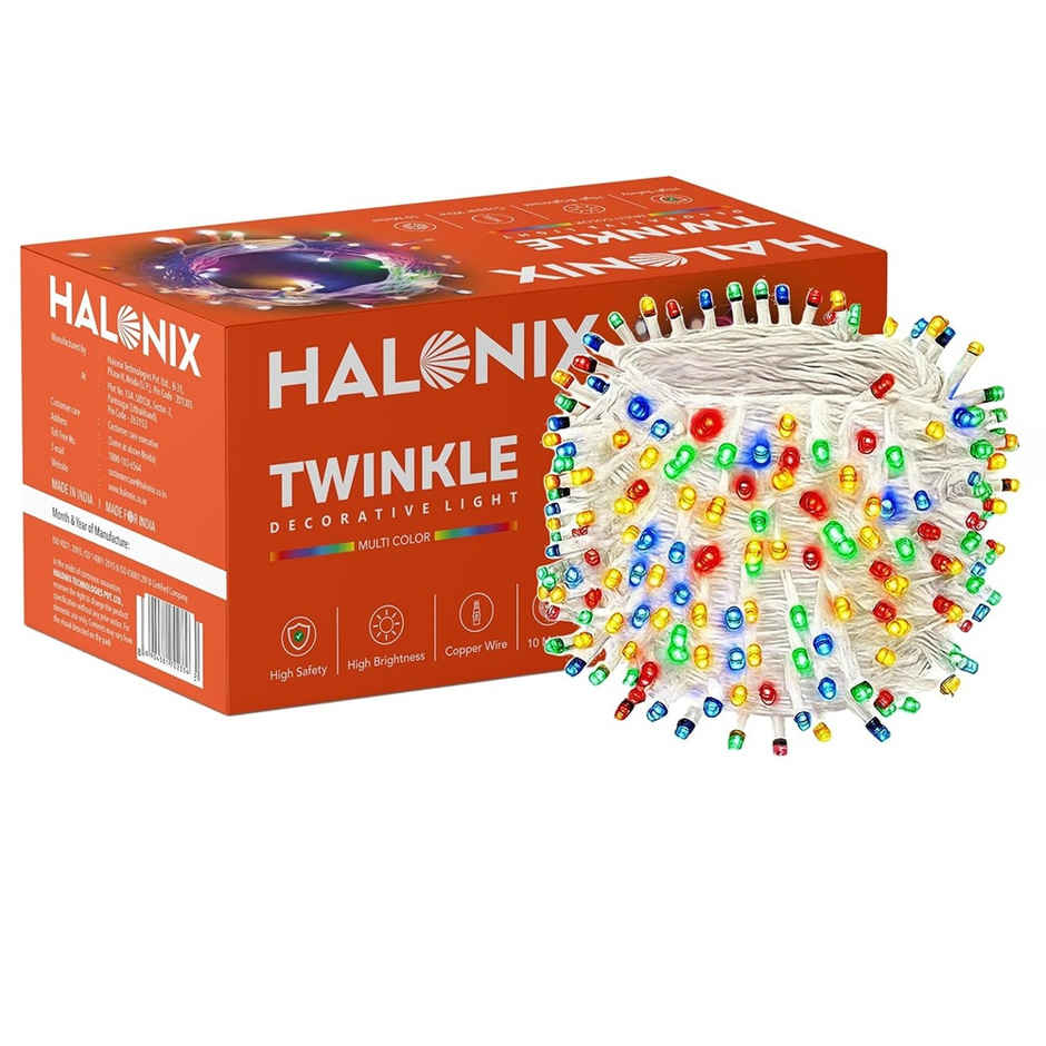 Halonix 10 meter 46 Led Twinkle Multi-Color String light