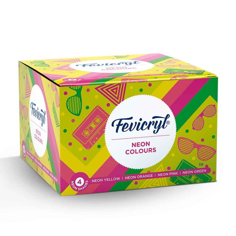 Fevicryl Neon Colour Kit 4 x 15 ml