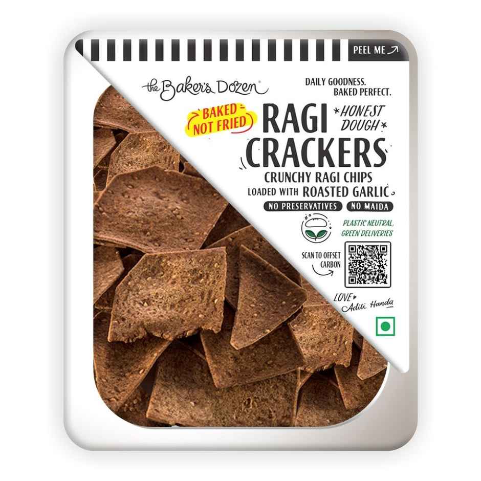 The Baker'S Dozen Wholewheat Lavash(100gms) & The Baker'S Dozen Ragi Crackers(100gms) Combo