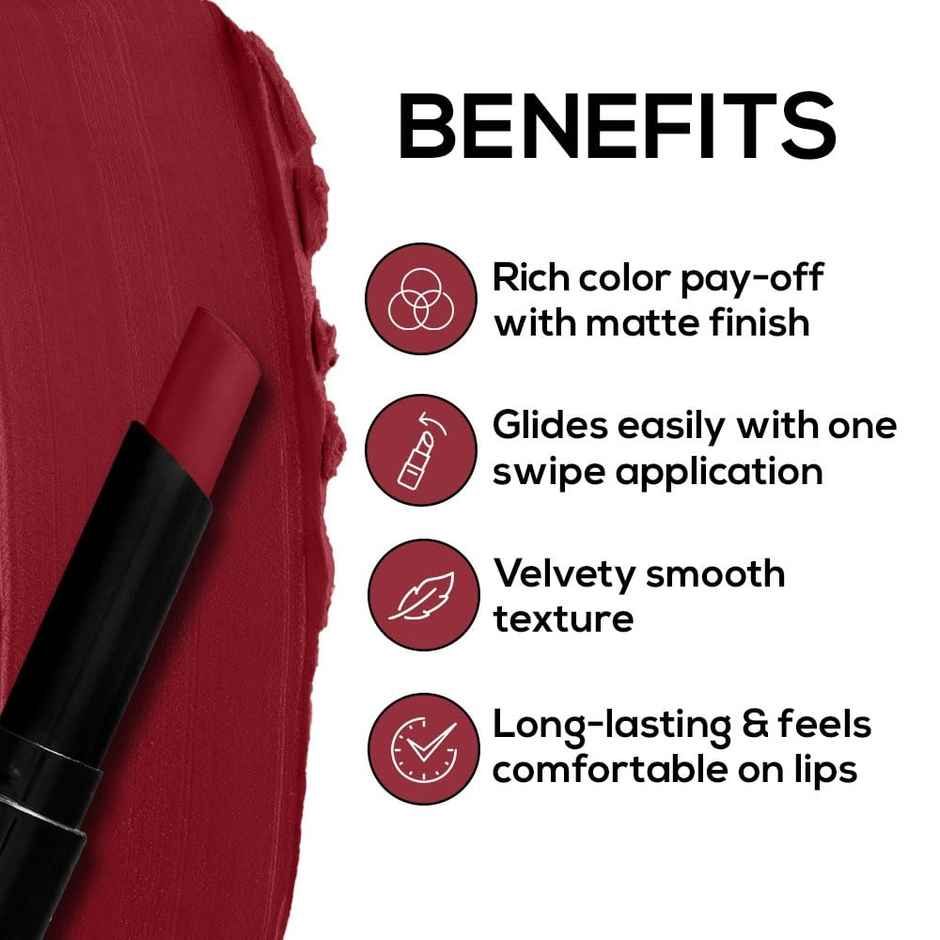 RENEE Very Matte Lipstick- Rouge | Bold Matte Finish