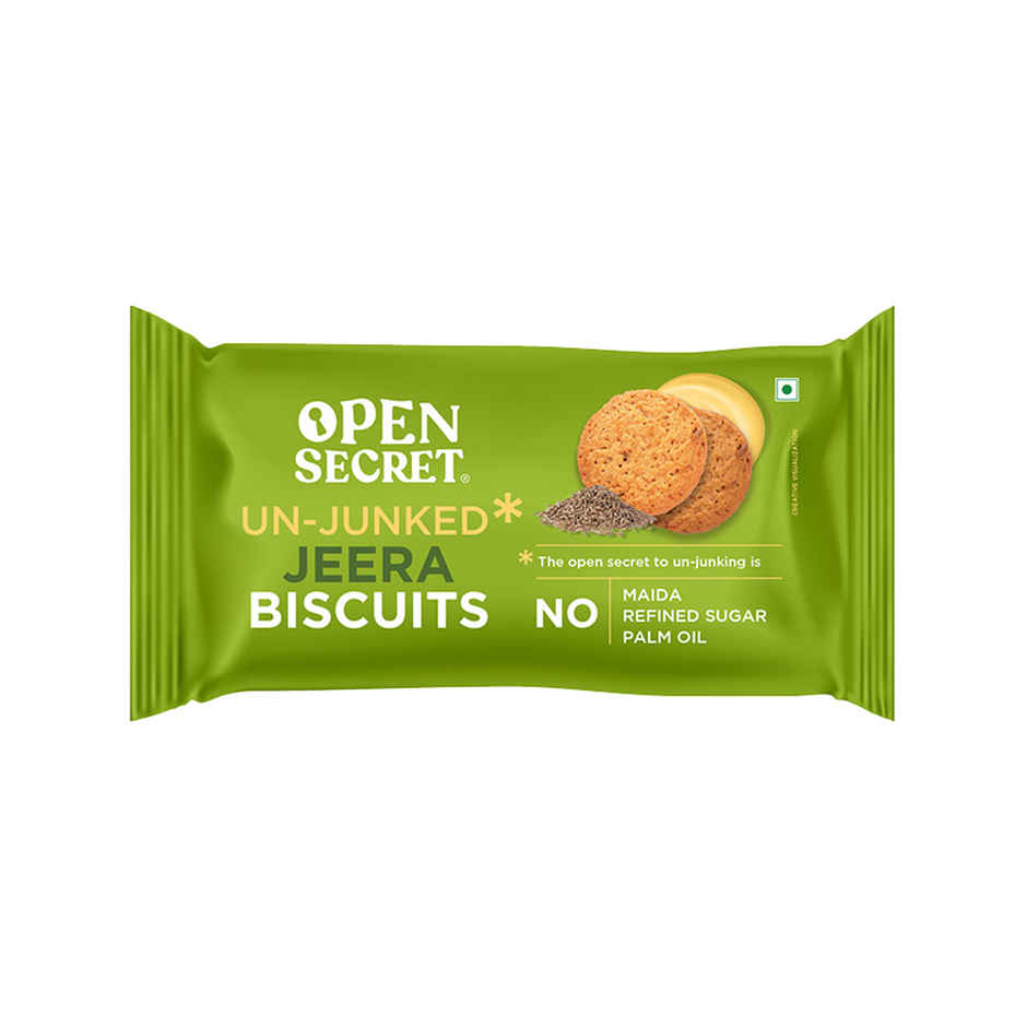 Open Secret Zero Maida Jeera Biscuits | Healthy Snacks with No Refined Sugar & No Palm Oil