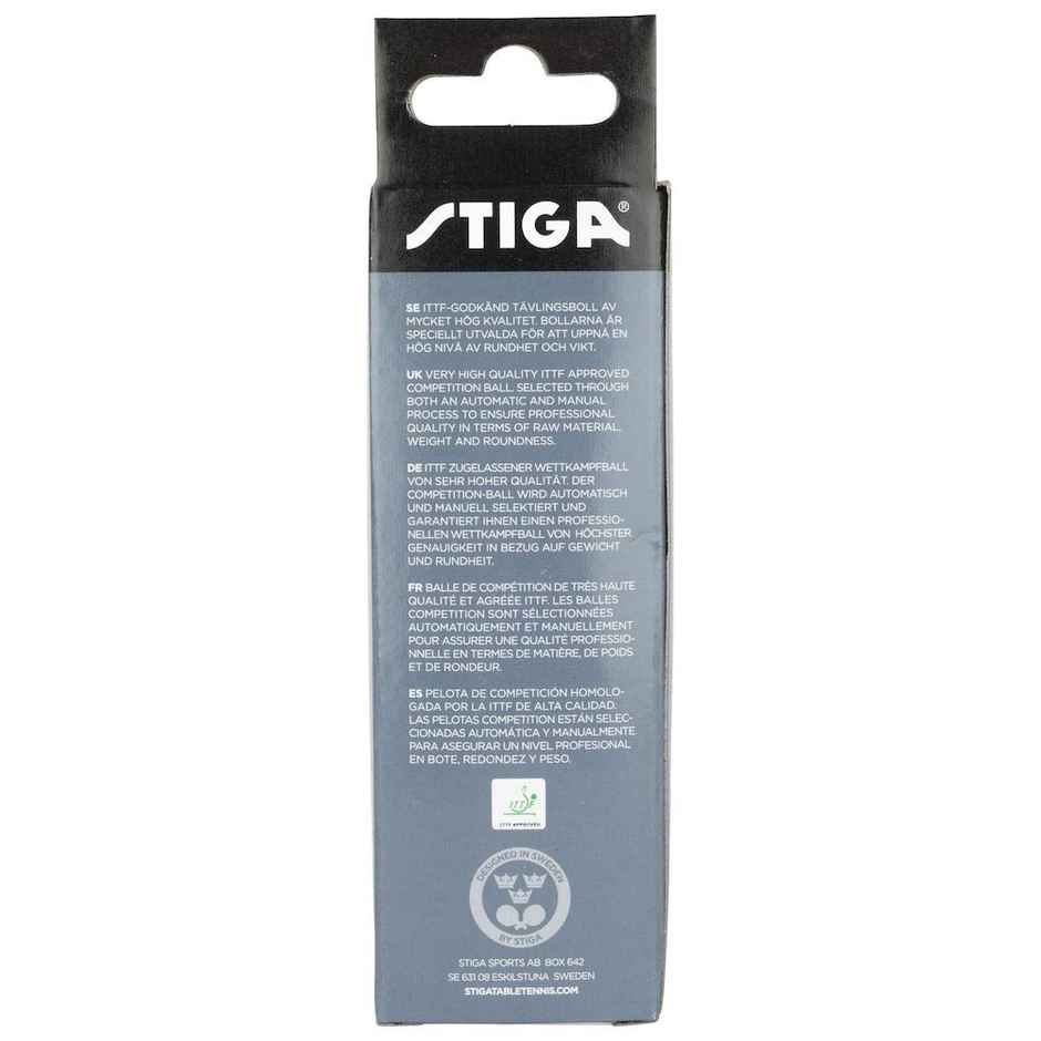 Stiga Perform White Plastic Table Tennis Ball - High Performance