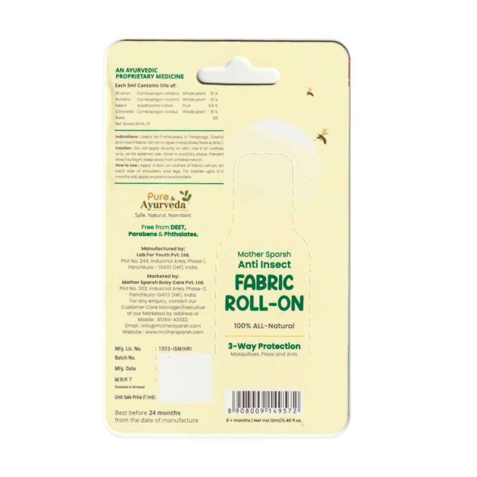 Mother Sparsh Anti Insect Fabric Roll On
