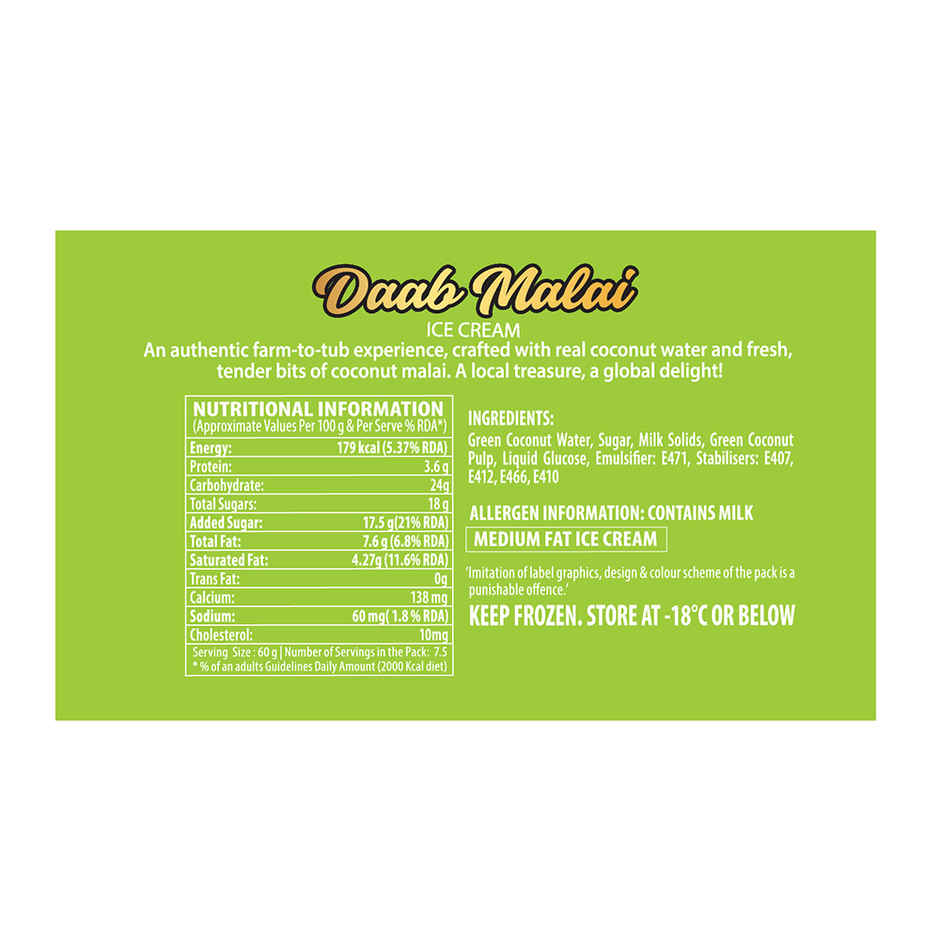 Rollick Daab Malai Tub