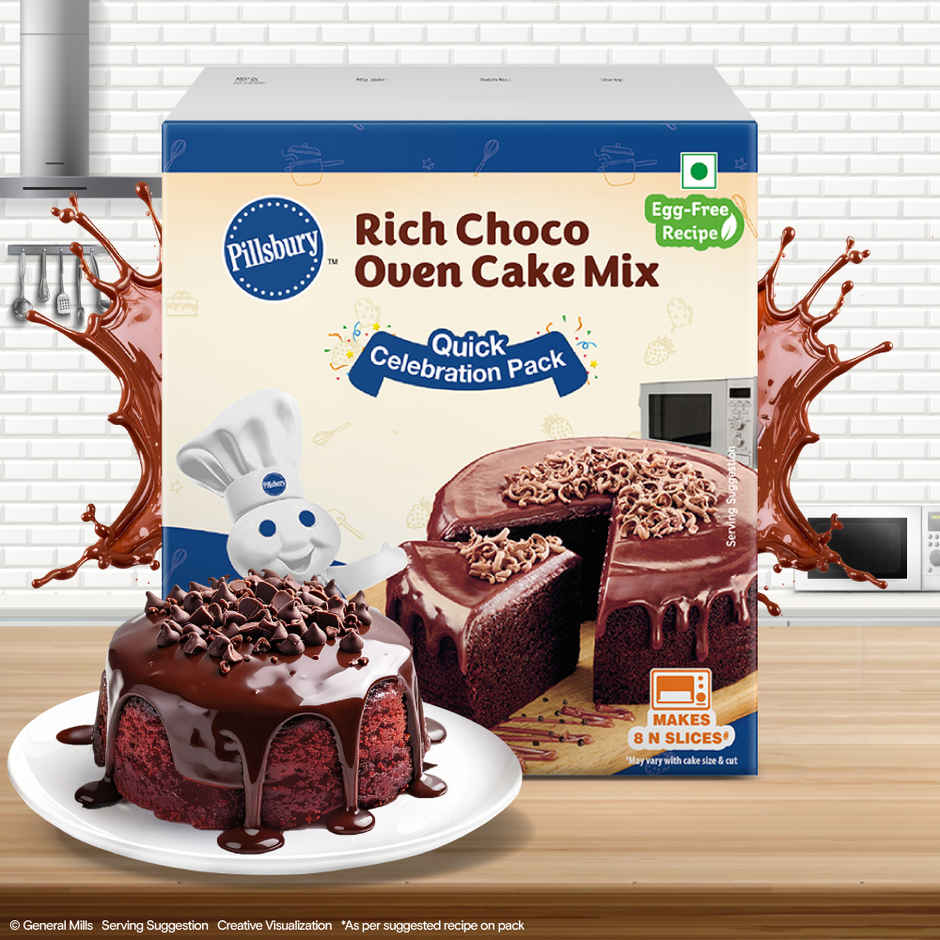 Pillsbury Rich Choco Oven Cake Mix Egg Free | Baking Essential