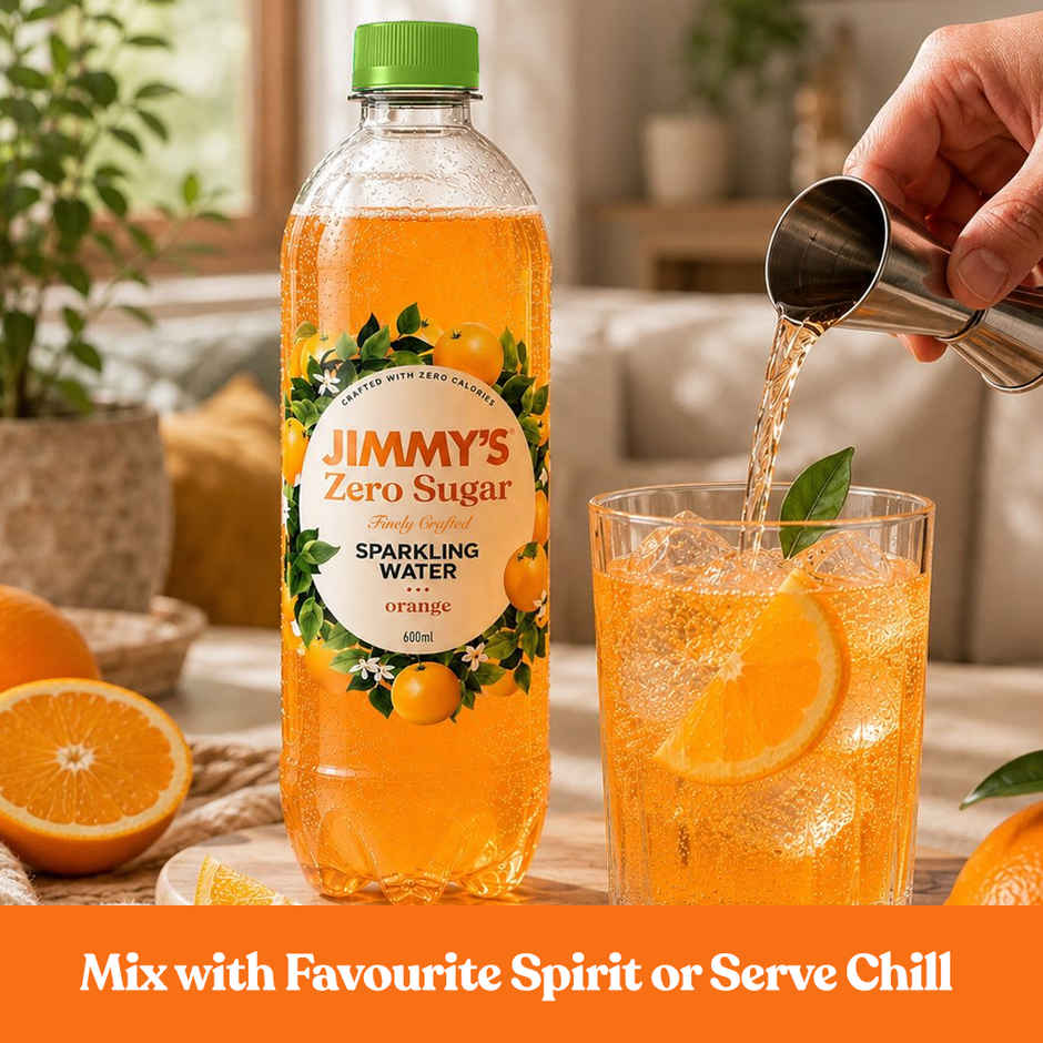 Jimmy's Zero Sugar Orange Sparkling Water