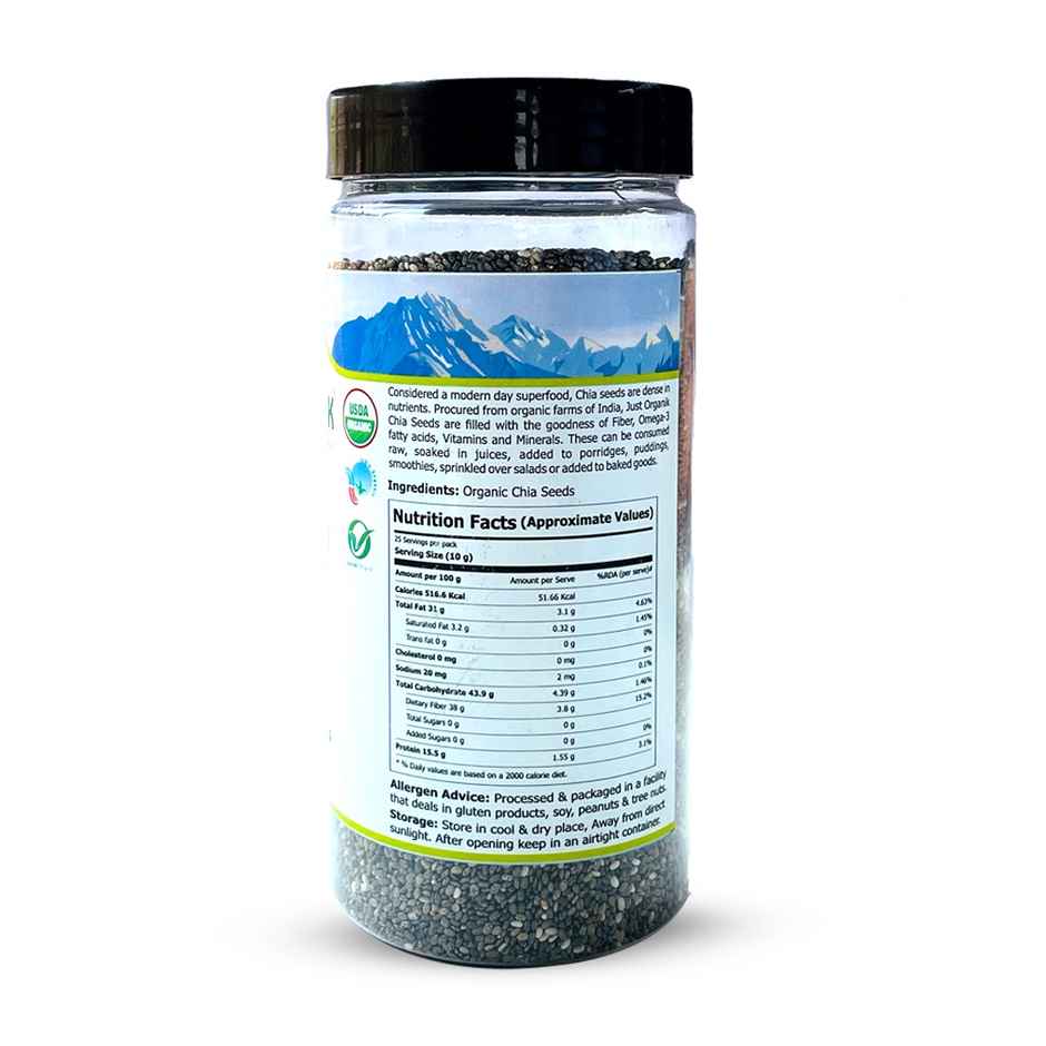 Just Organik Organic Chia Seeds