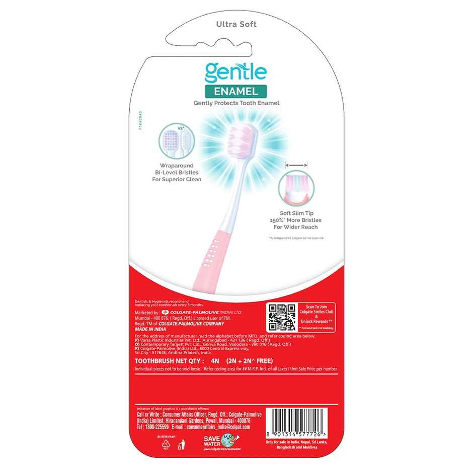 Colgate Gentle Enamel Toothbrush Ultra Soft