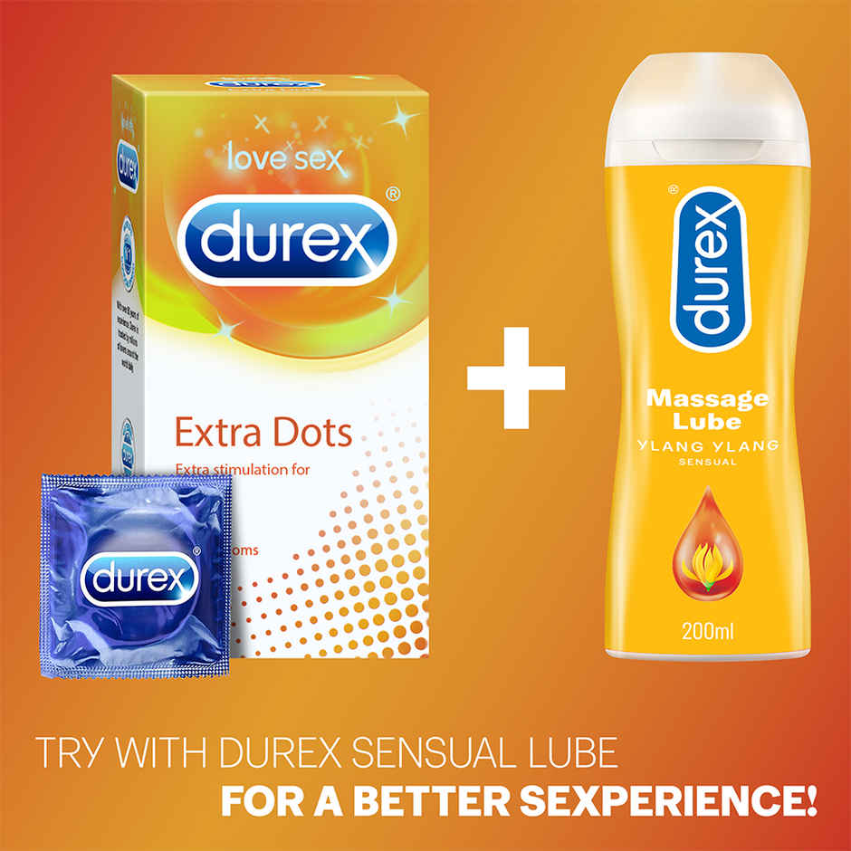 Durex Extra Dots Condom | Dotted Condoms