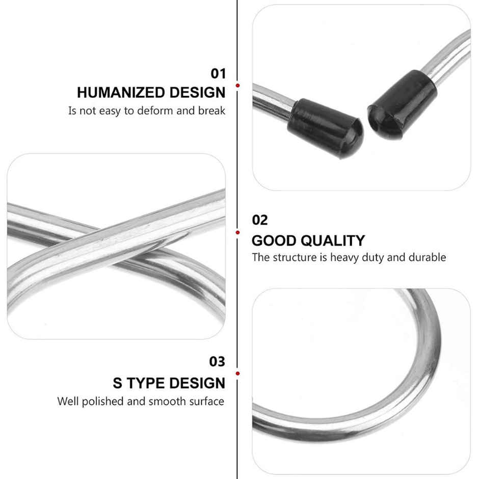 Se7en Multi-Purpose Stainless Steel S Shape Hook | Hangers for Home, Office & Shop