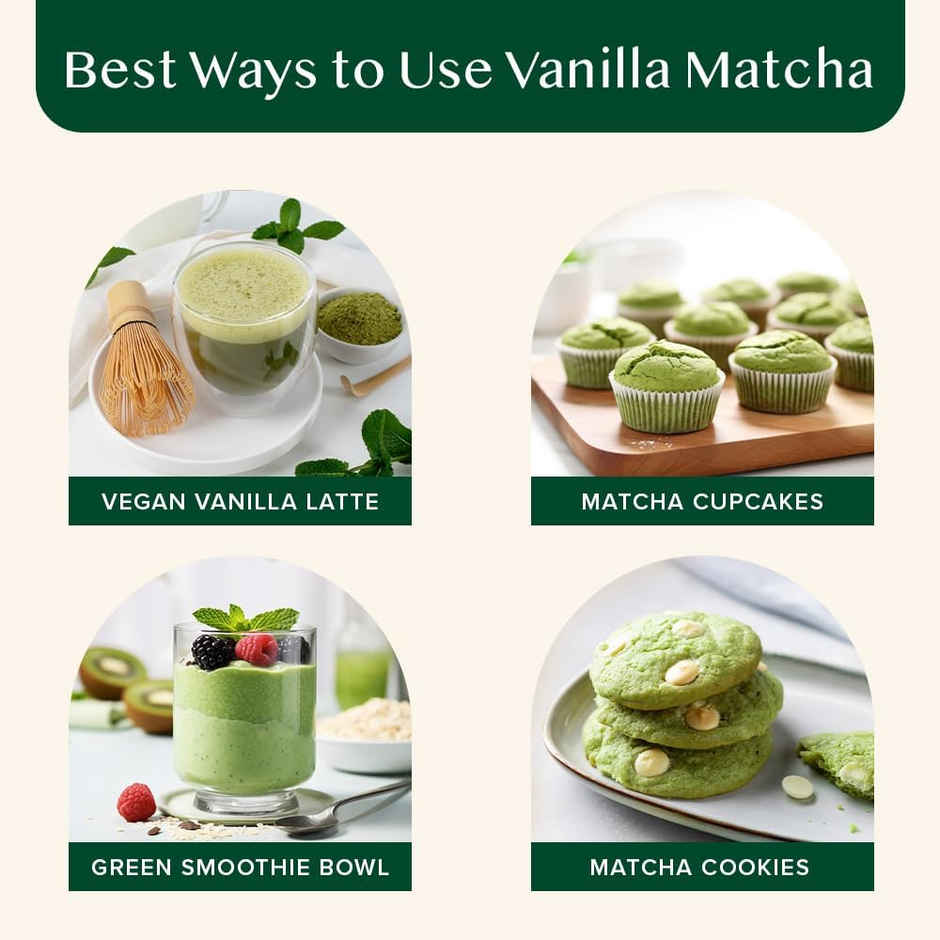 Vahdam Vanilla Matcha Green Tea Powder