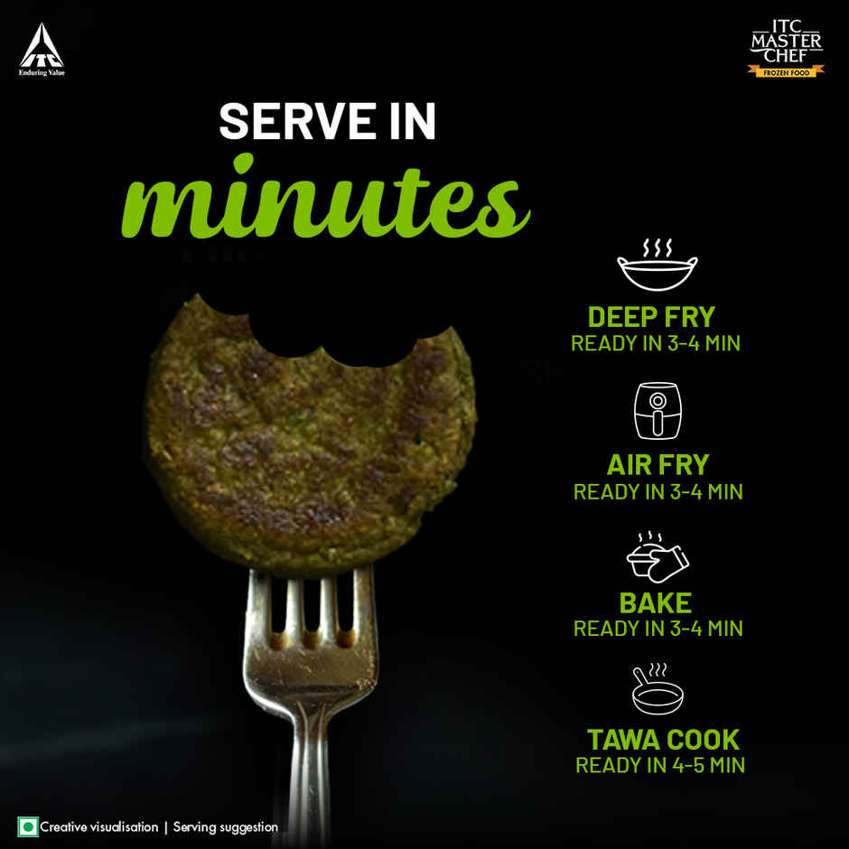 ITC Master Chef Hara Bhara Kebab | No Added Preservatives | Tawa Cook