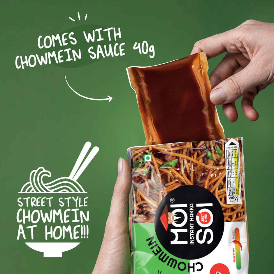 Moi Soi Instant Hakka Noodles - Chowmein Sauce Inside