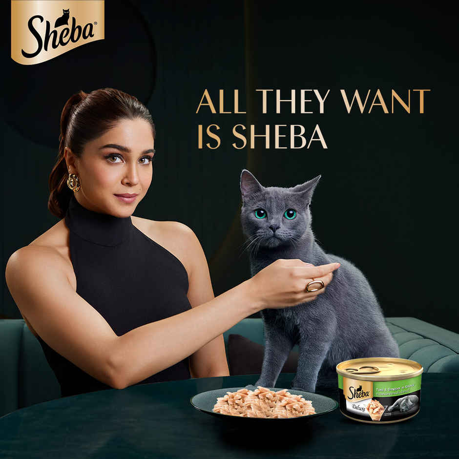 Sheba Deluxe Premium Adult Tuna and Snapper in Gravy Wet Cat Food Can
