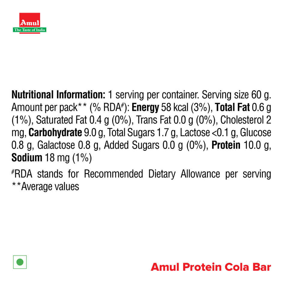 Amul Cola Protein Ice Cream Bar