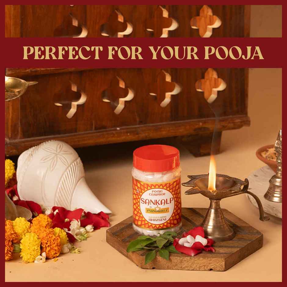 Sankalp Camphor | Infused With Bhimseni | Mangaldeep