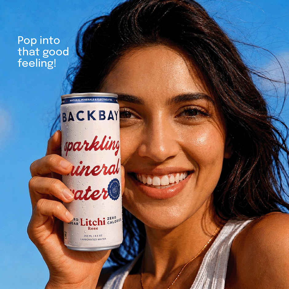 Backbay Litchi Rose Sparkling Mineral Water