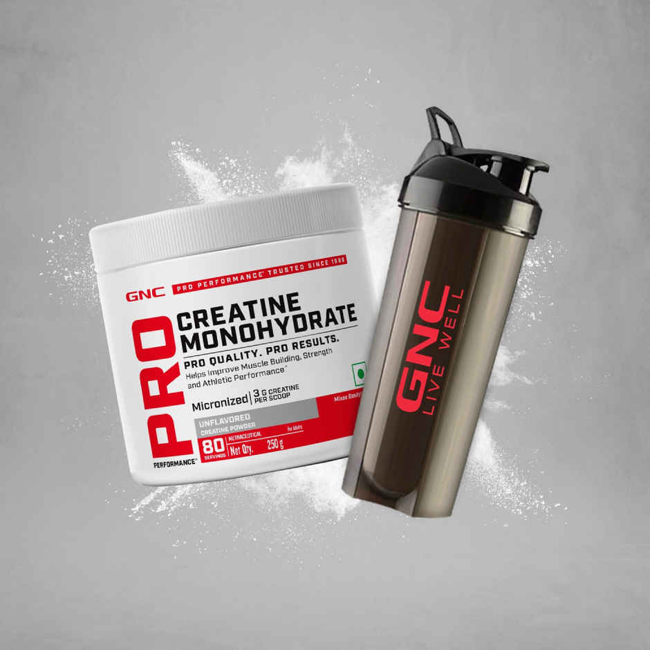 GNC Creatine Monohydrate With Free Shaker