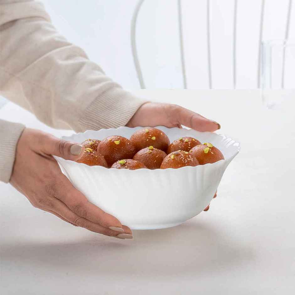 Larah By Borosil Opalware Serving Bowl | 1.24 L