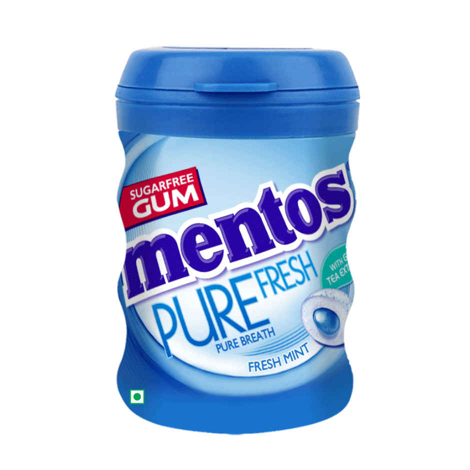 Mentos Pure Fresh Sugarfree Spearmint Chewing Gum Bottle