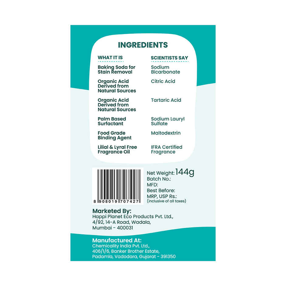 Happi Planet Washing Machine Cleaner & Descaler | Removes Grime, Limescale & Soap Scum Combo