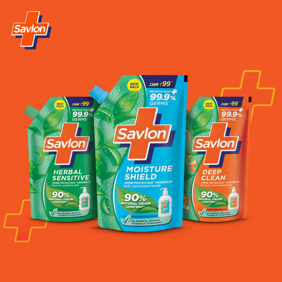 Savlon Moisture Shield Germ Protection Hand Wash (200ml) & Savlon Moisture Shield Germ Protection Hand Wash (650ml) Combo