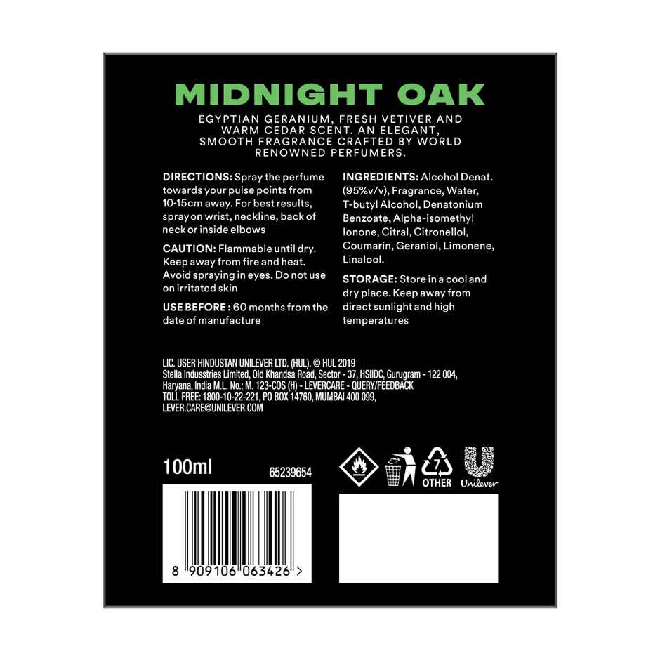 Axe Premium Luxury Perfumes | Midnight Oak 12 hours long lasting Fragrance