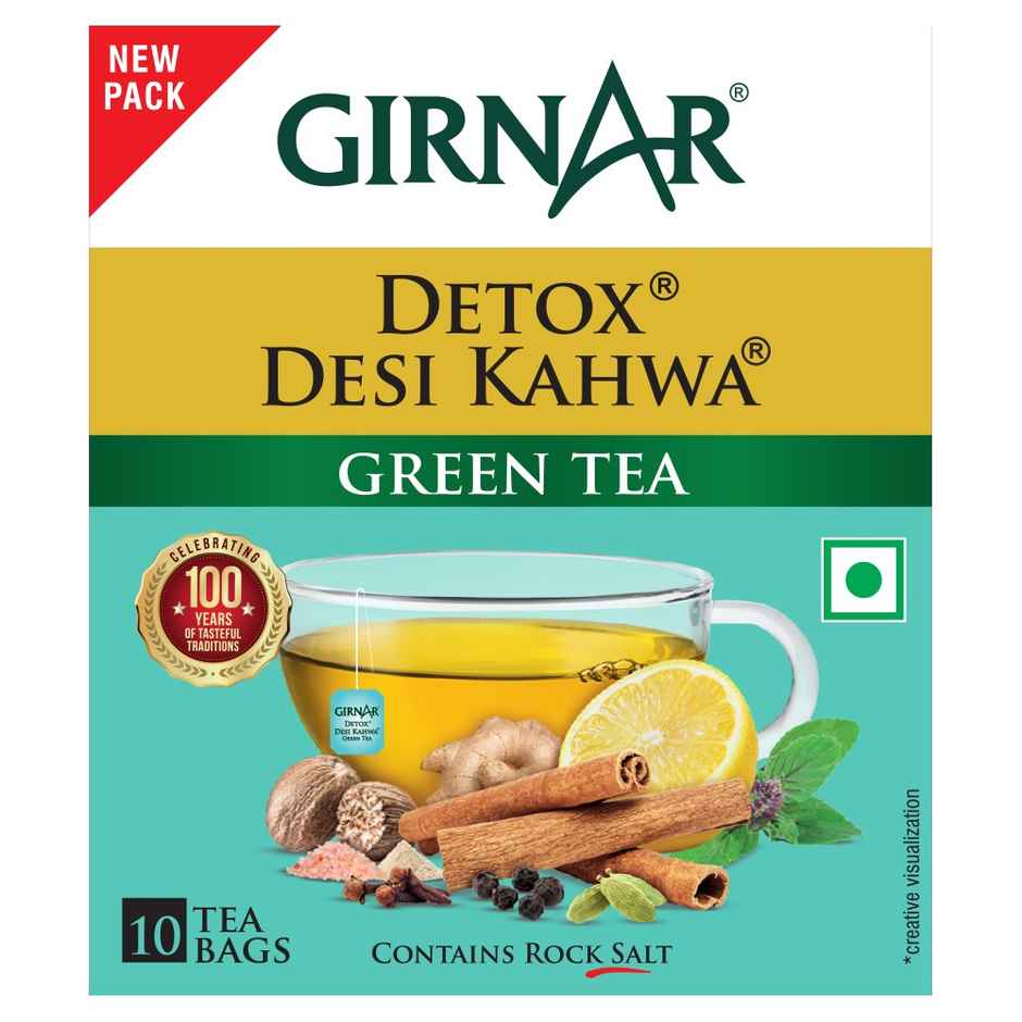 Girnar Detox Desi Kahwa Green Tea Bags