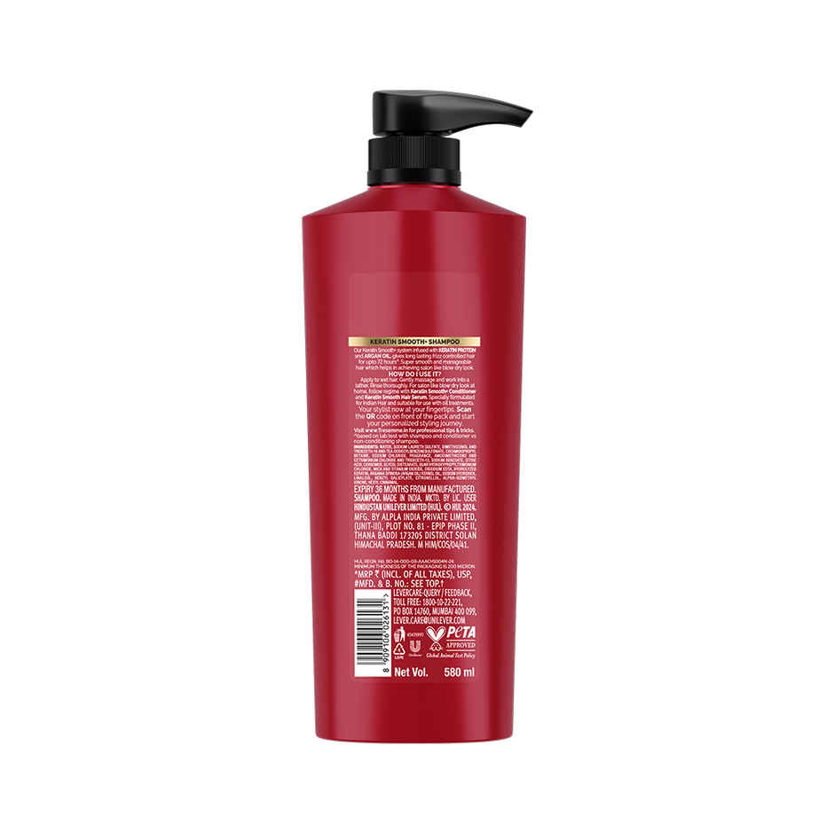 TRESemme Keratin Smooth Anti-Frizz Shampoo with Keratin & Argan Oil for Dry, Frizzy Hair