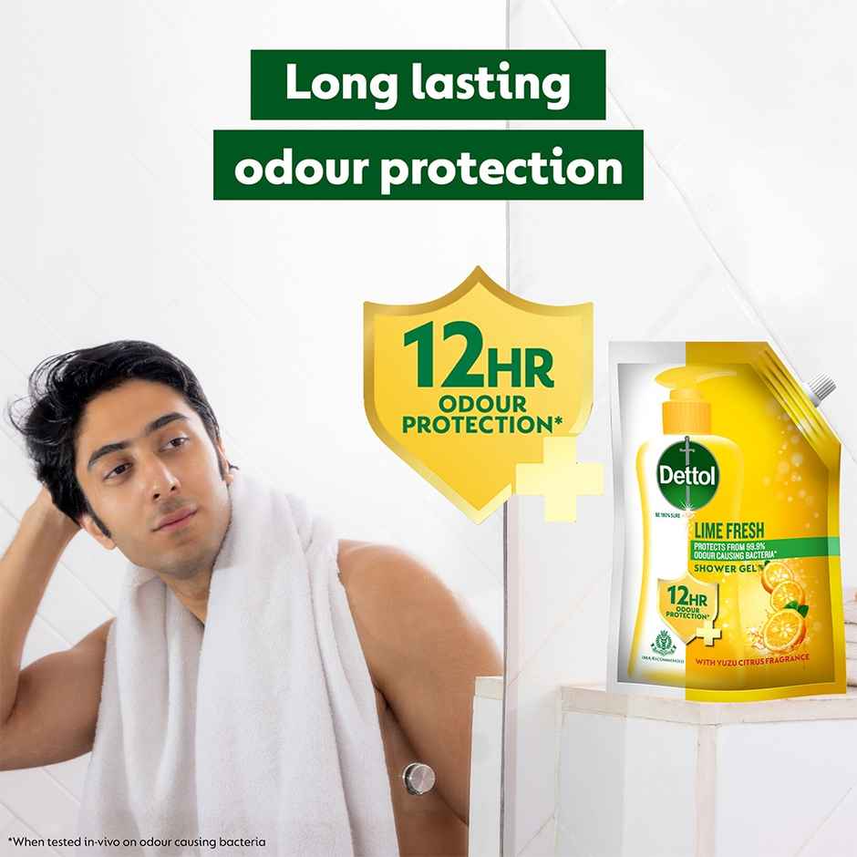 Dettol Body Wash and shower Gel,Lime Fresh Refill