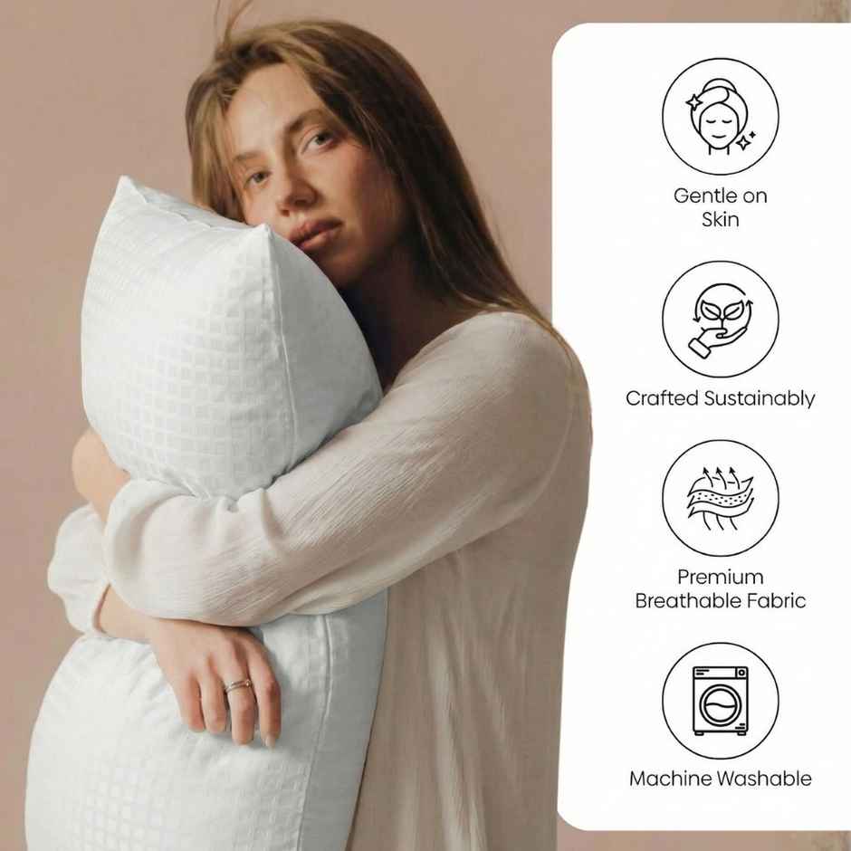 Haus & Kinder Simply Basics Pillow Filler | Solid White | 17 x 28 in
