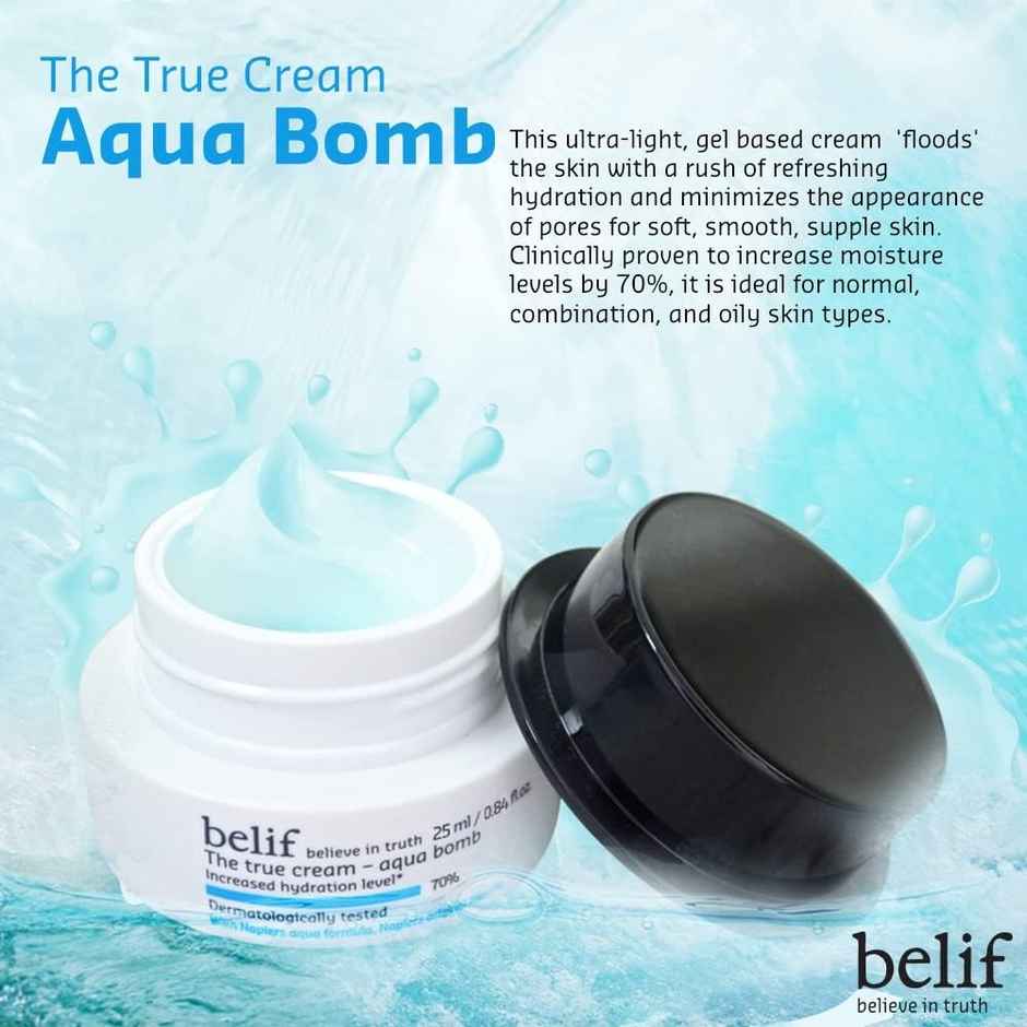 Belif The True Cream Aqua Bomb Moisturizer With Ultra Lightweight Oil Free Hydration