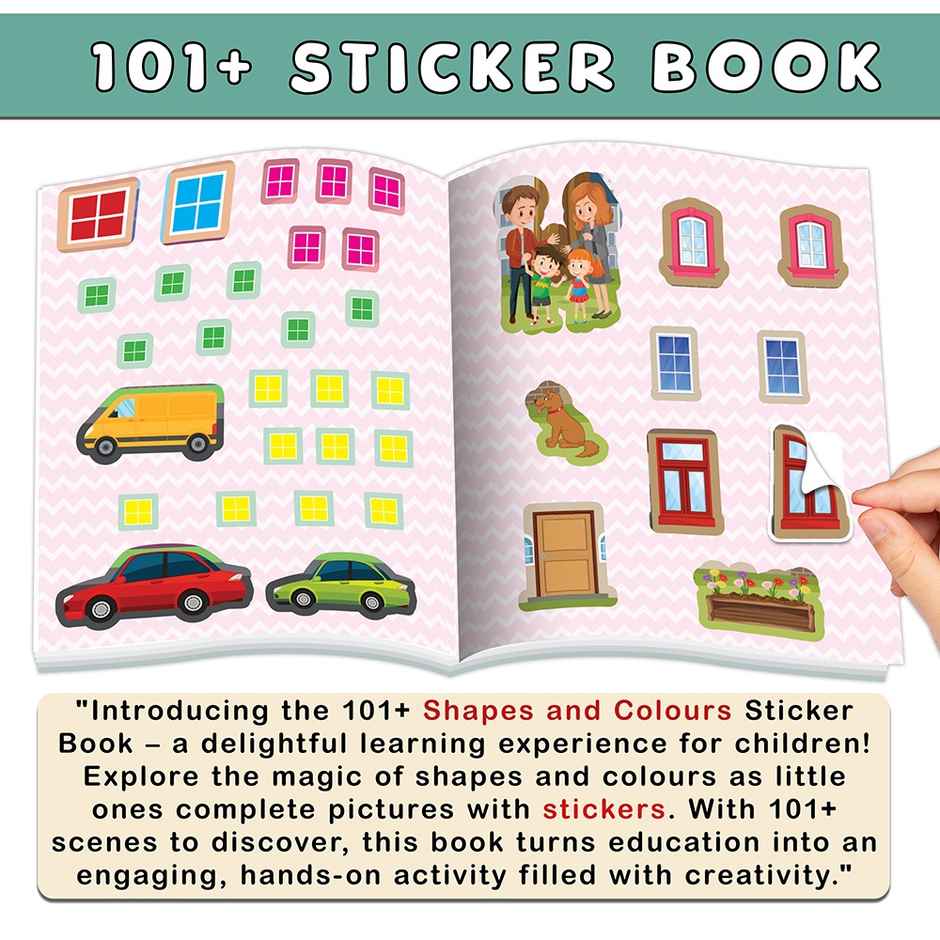 My First Shapes and Colours Sticker Book- Adventures in Shapes and Colors for Kids | Ages 3-12