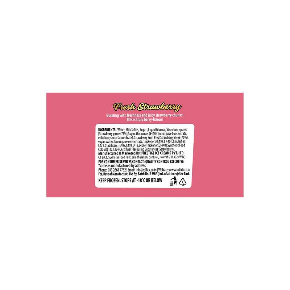 Rollick Fresh Strawberry Cup