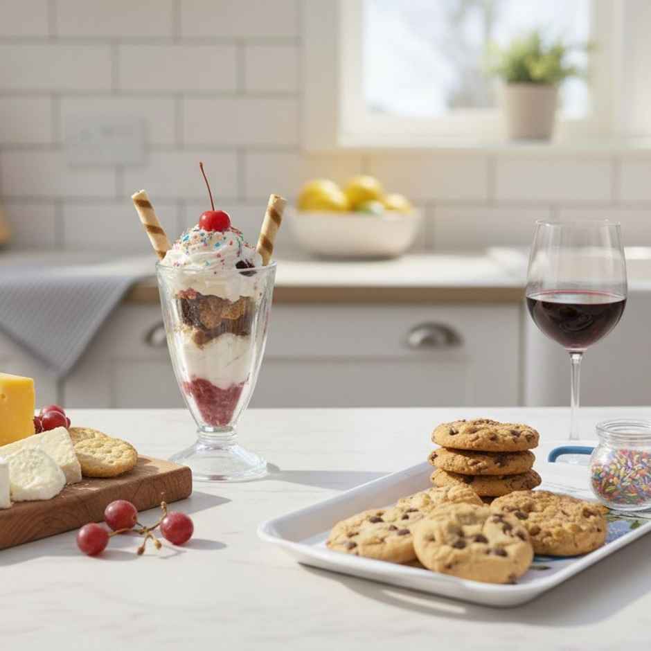 ReeQ 3-Piece Floral Printed Serving Tray Set | Multipurpose Plastic Trays with Handles