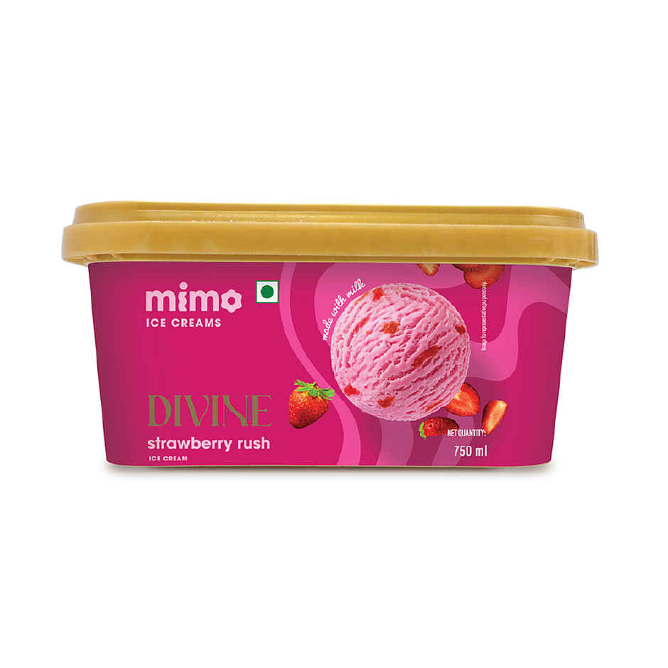 Mimo Strawberry Rush Divine Ice Cream Tub