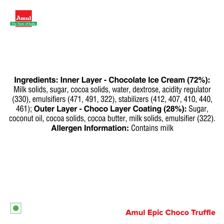 Amul Epic Choco Truffle Ice Cream Stick