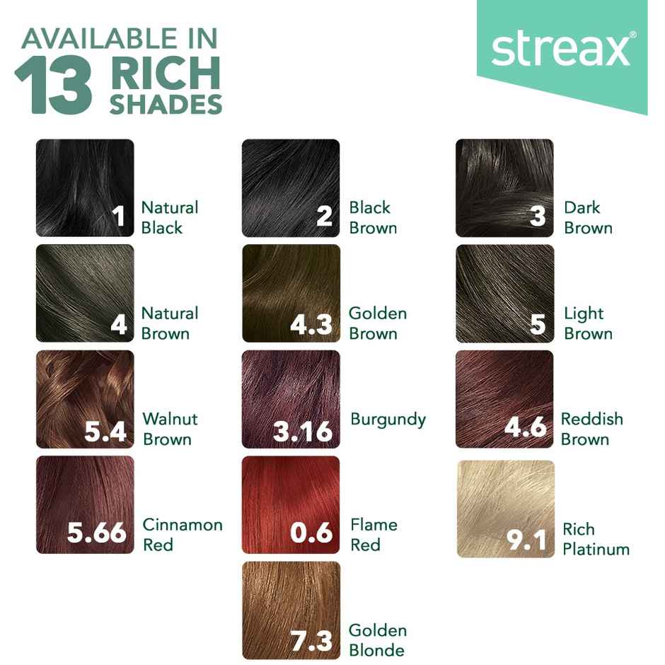 Streax Cream Hair Colour Natural Black