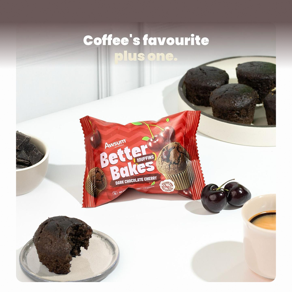 Awsum Better Bake Chocolate Cherry Muffin