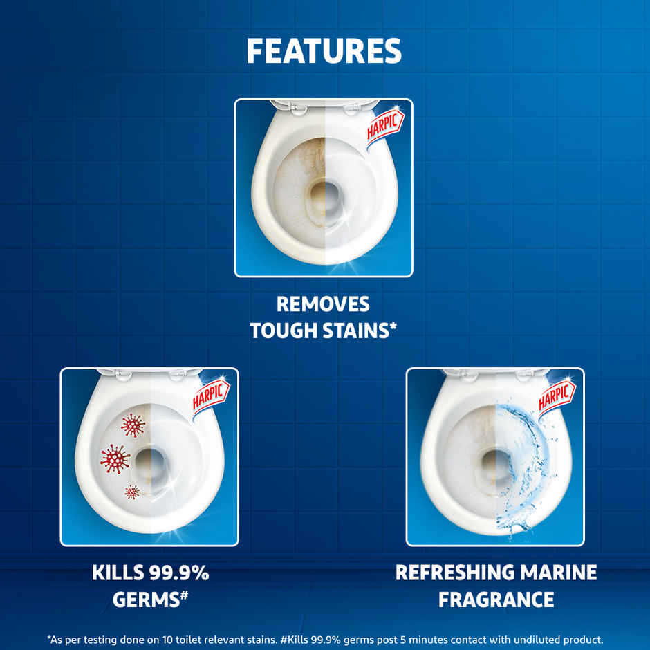Harpic Toilet Cleaner Liquid | Marine