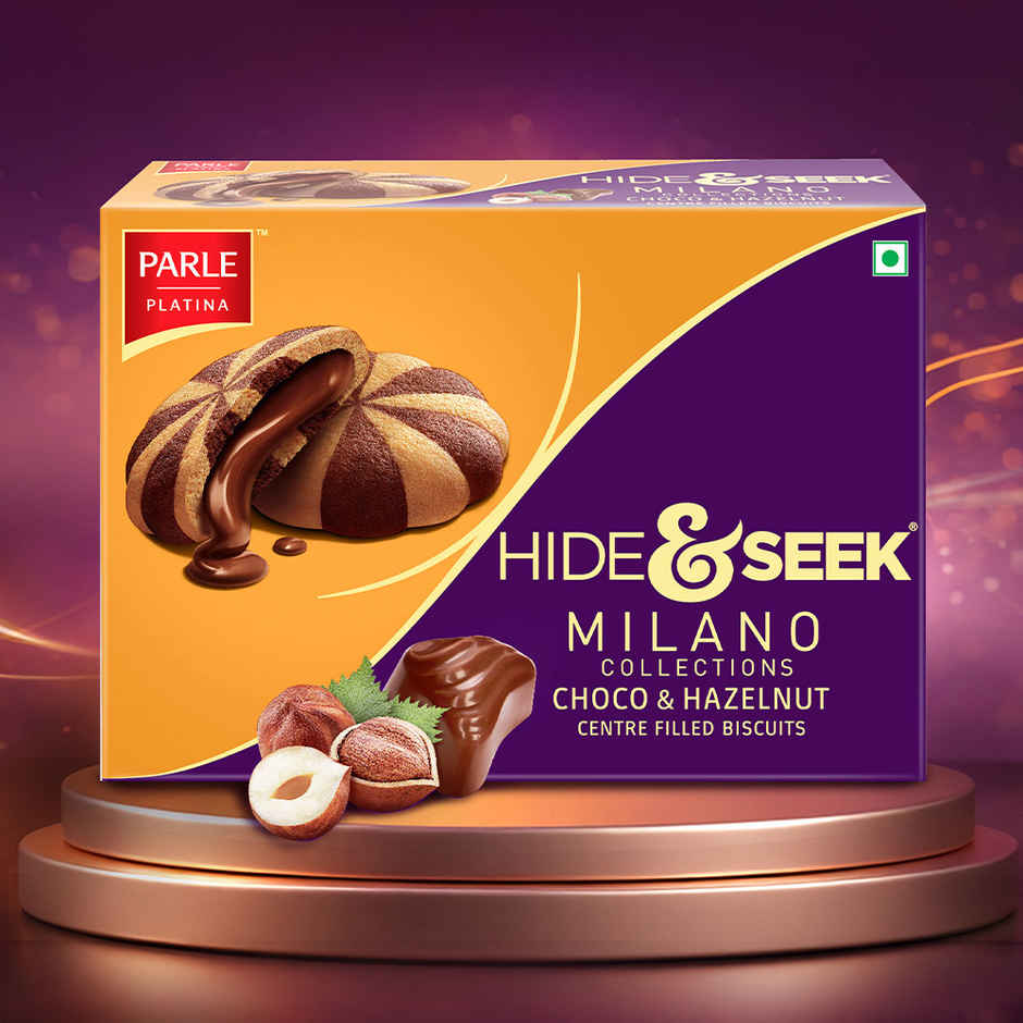 Parle Hide & Seek Milano Centre Filled Choco & Hazelnut Cookies