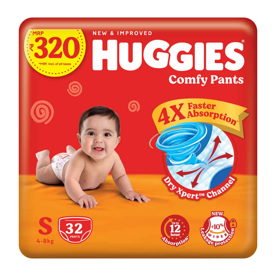 Huggies Comfy Baby Diapers | Pant Style | S | 32 pcs