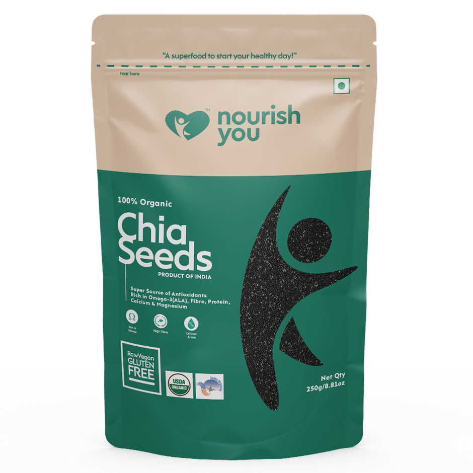 Nourish You Chia Seeds 100% Clean Chia Seeds for Eating