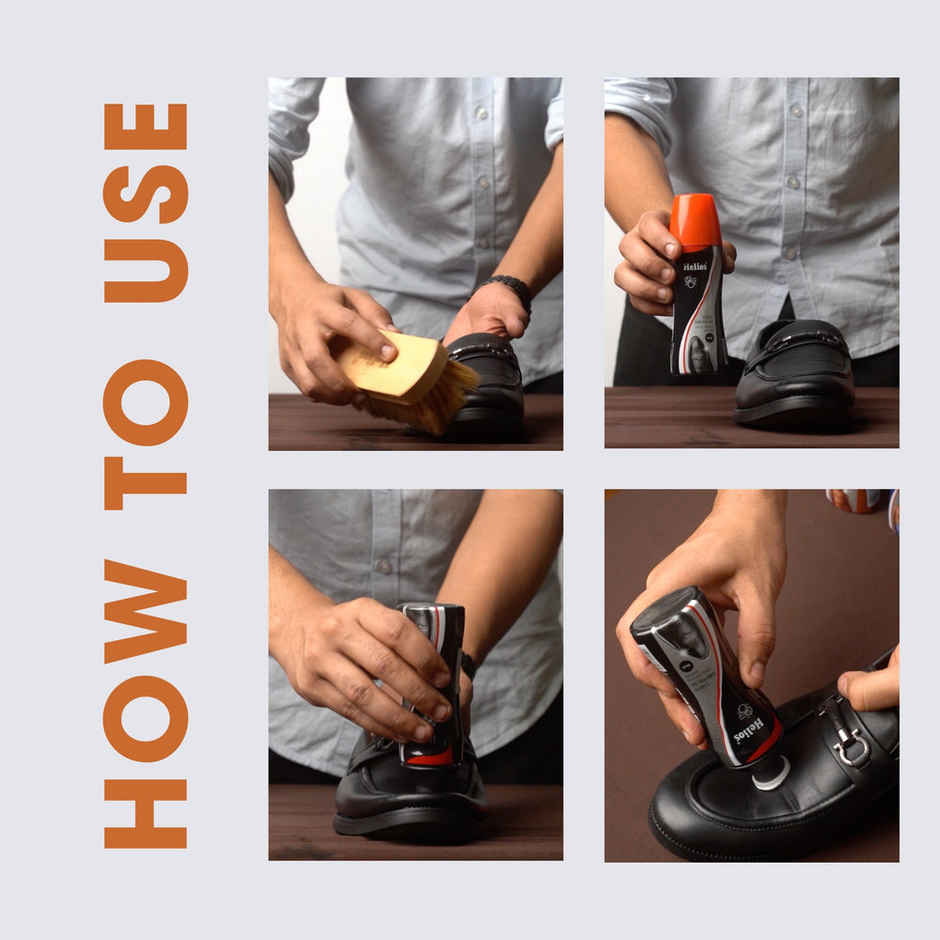 Helios Black Liquid Shoe Polish